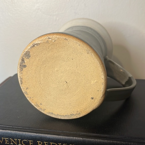 Dock 6 Pottery Handmade Gray & White Color Block Large Mug - Picture 6 of 7